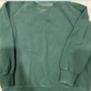 American eagle green sweatshirt with fluffy inner lining
